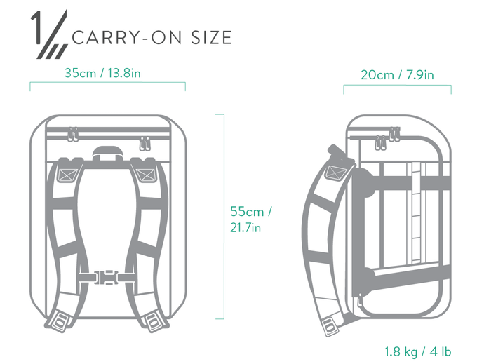 GoBag The Vacuum Compressible Carry on Backpack | Indiegogo