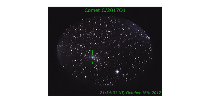 This comet could never have been spotted by a non-expert amateur without AFD