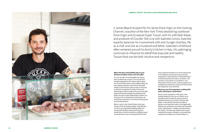 Sample Cookbook Page: Chef interview with Gabriele Corcos