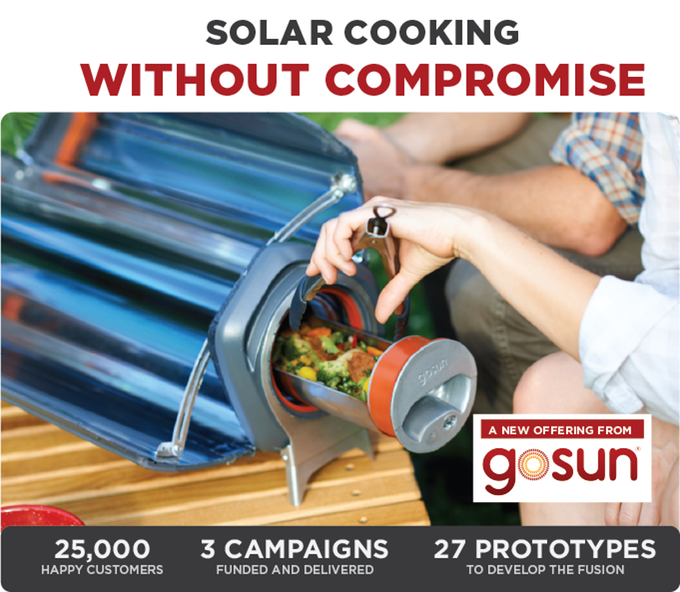GoSun Fusion Hybrid Solar & Electric Oven Indiegogo