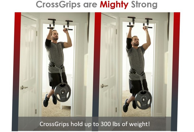 At Jayflex we know that your equipment needs to be as strong as you are. No problem. CrossGrips hold up to 300 pounds in weight.