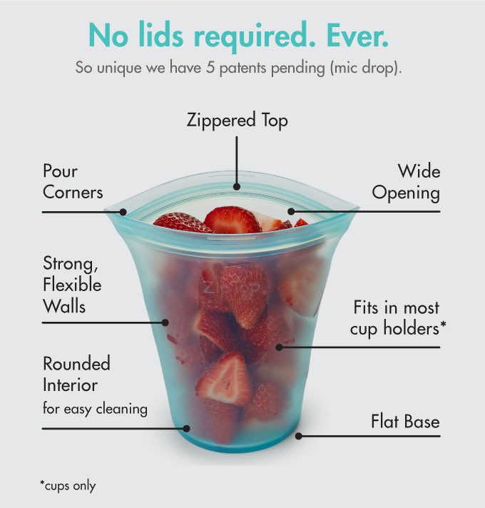 Zip Top Containers Stand Up Stay Open Shut Ingogo