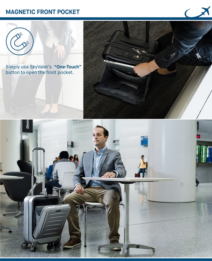 SkyValet Luggage: Smart Luggage with Shark Wheels | Indiegogo