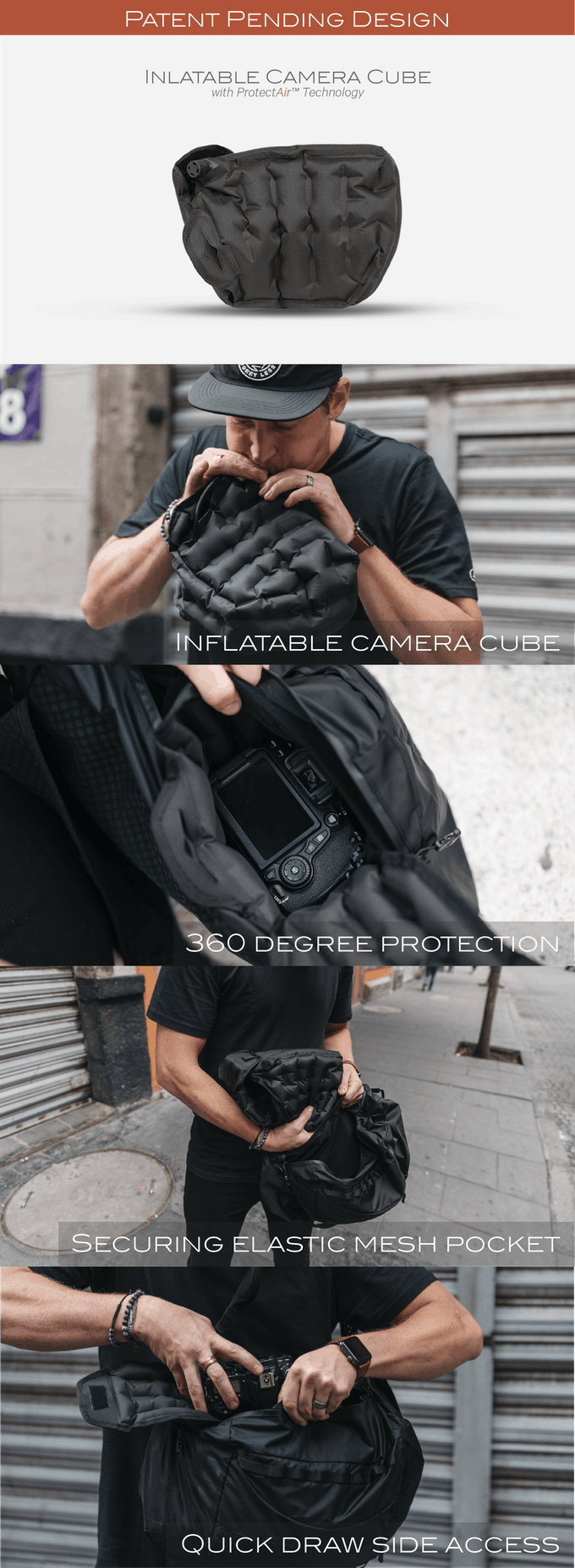 VEER 18 : Packable Bag And Inflatable Camera Cube | Indiegogo