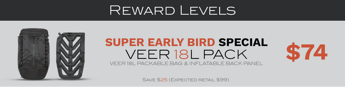 VEER 18 : Packable Bag And Inflatable Camera Cube | Indiegogo