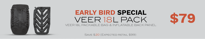 VEER 18 : Packable Bag And Inflatable Camera Cube | Indiegogo
