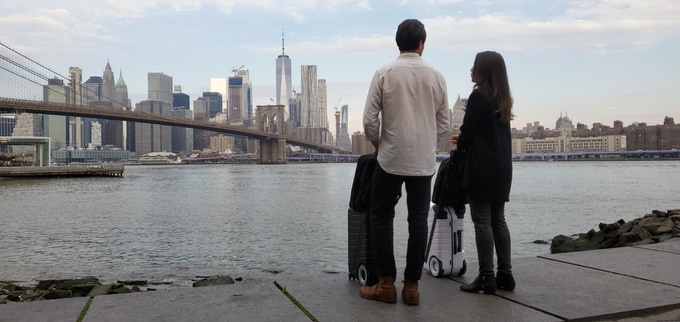 The SIX: A Carry-on You Effortlessly Push Forward | Indiegogo