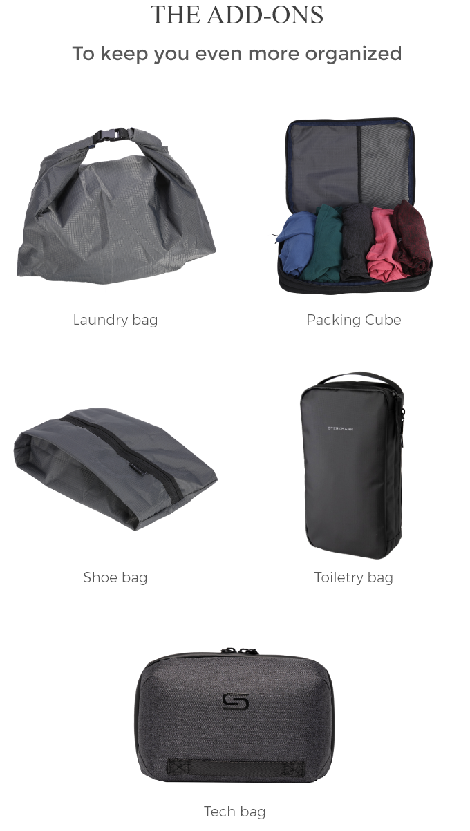 Sterkmann Travel Bag The Most Organized Bag Ever Indiegogo