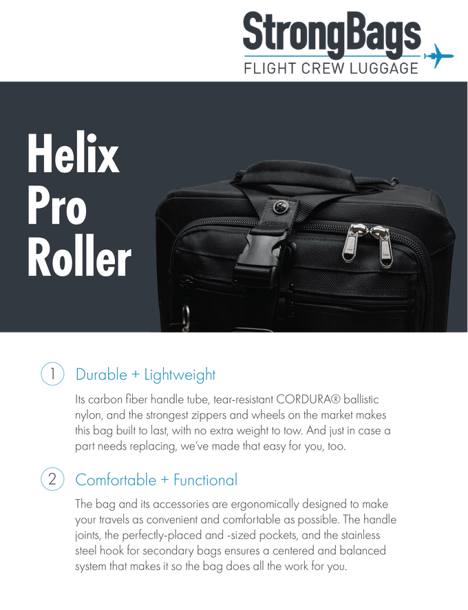 Strongbags Helix Pro Flight Crew Luggage Indiegogo