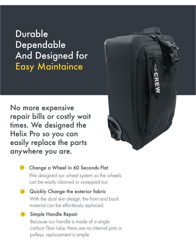 Strongbags Helix Pro Flight Crew Luggage Indiegogo