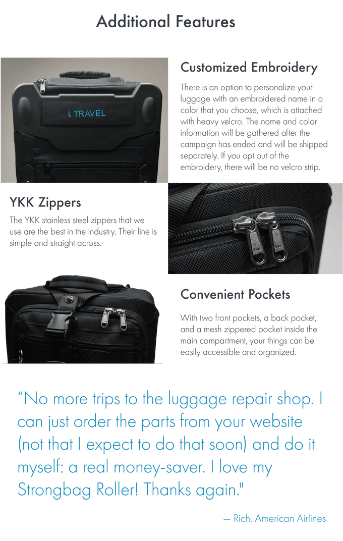 Strongbags Helix Pro Flight Crew Luggage Indiegogo