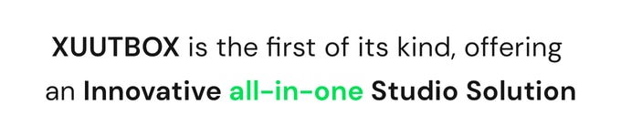 XUUTBOX is the first of photography studios offering an innovative all-in-one studio solution, similar to lightbox, for content creation and product photography.