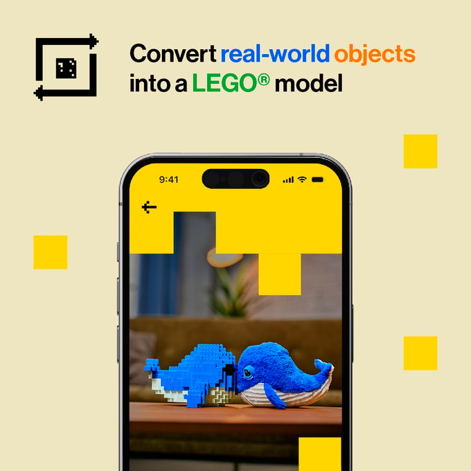 Convert real-world objects into a LEGO model